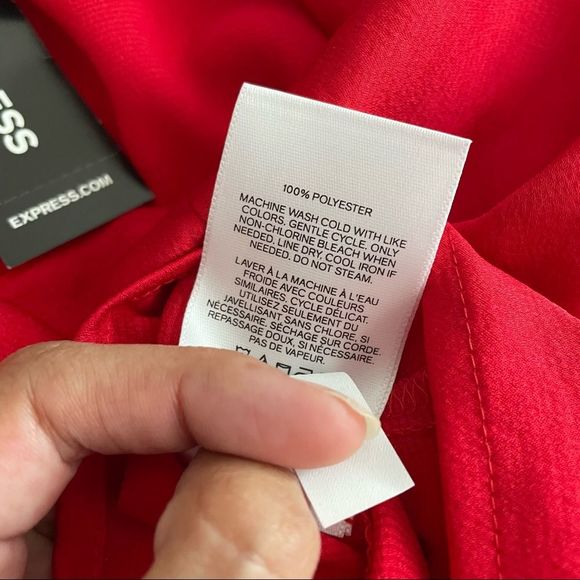 Express Red Halter Top - Picture 5 of 5